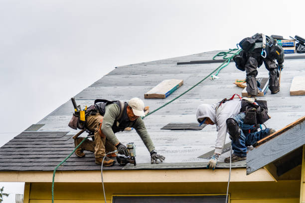 Professional Emergency Roof Repair technician working in Greensboro, IN